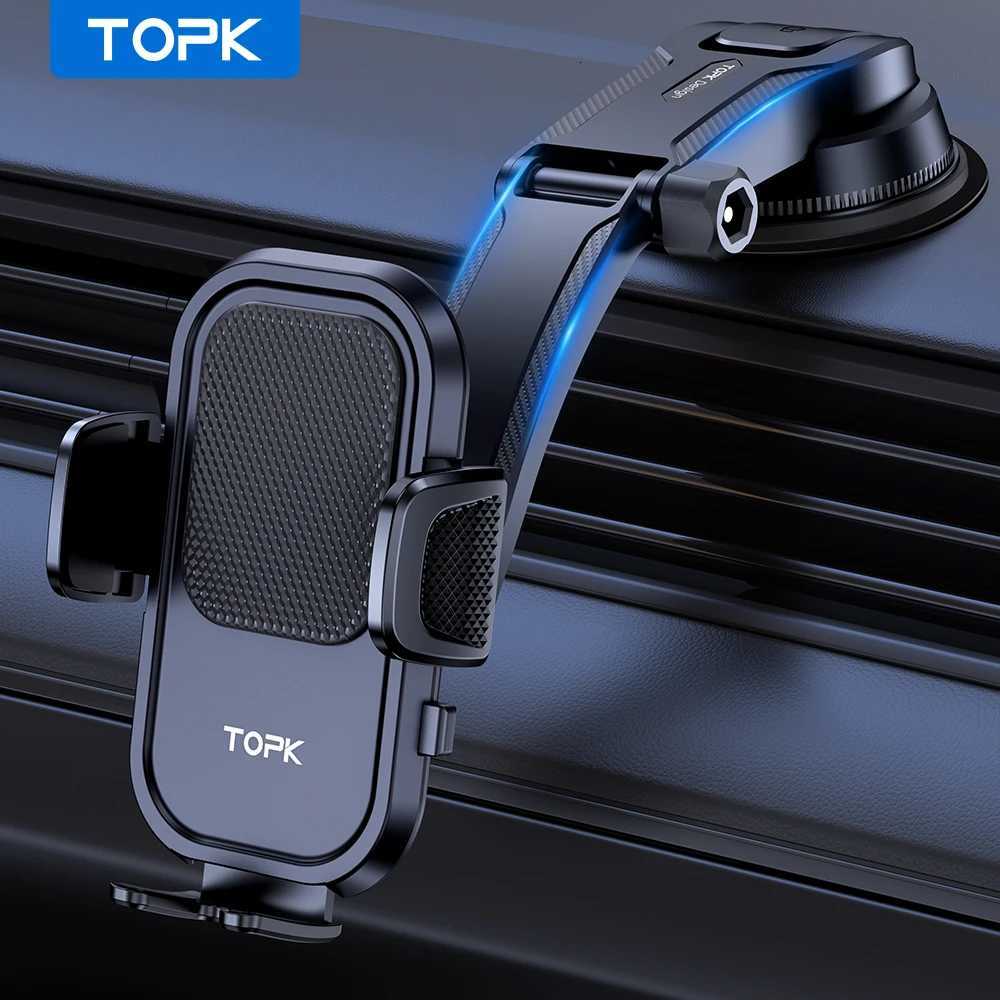 TOPK D40C Upgraded Car Phone Holder Adjustable Dashboard Mount Horizontal Vertical Use Suitable for K260313-image-1097517676