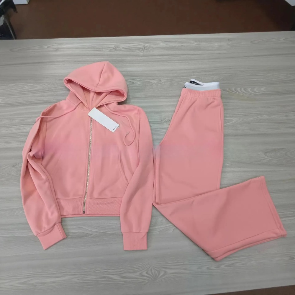 A115 Women Designer Yoga Jacket Set Two Piece Sports Tracksuits Solid Color Fashion Coat Windproof Yoga Clothes Top Zipper Fitness Cardigan