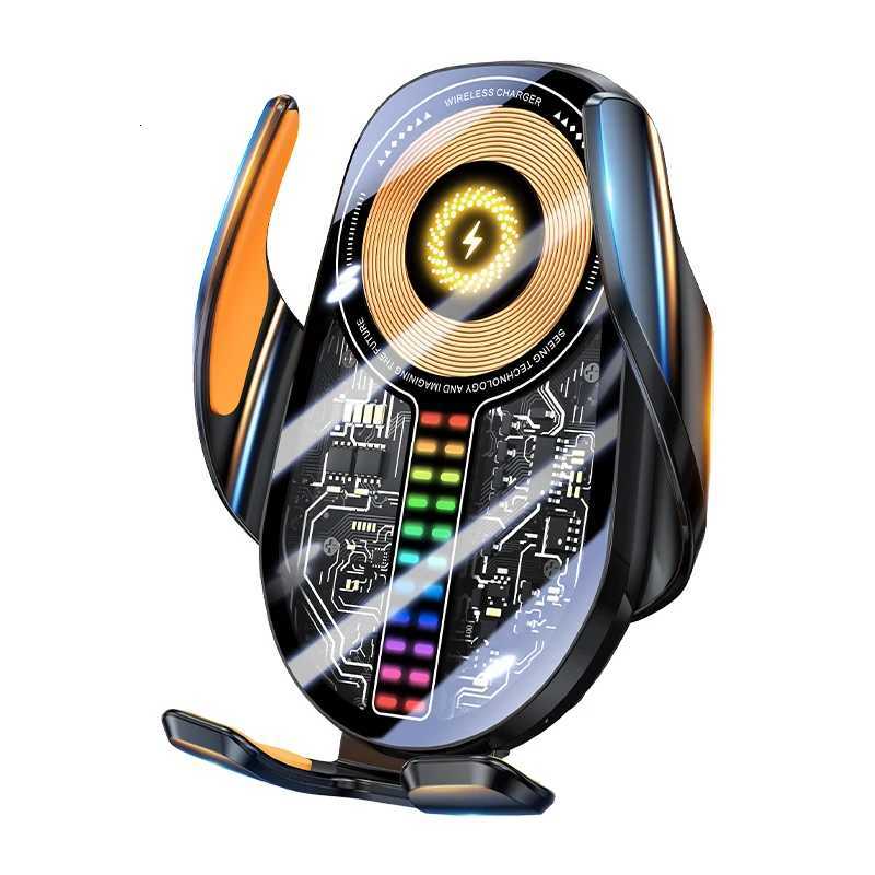 Newest Wireless Car Charger Car Phone Holder Mount Wireless Charging Transparent Cpatible Charging Air Vent Mount Phone Holder K260313-image-1097518242