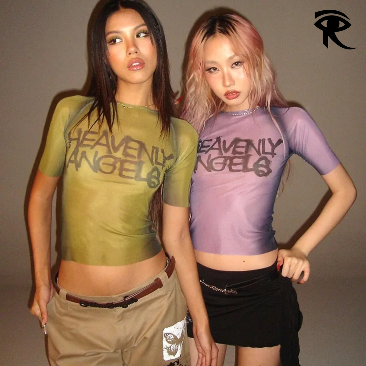 Y2K Lettre Imprimer Top Voir À Travers Des T-shirts Graphiques Femmes Vêtements À Manches Courtes Esthétique Ropa De Mujer Maigre Sexy Streetwear