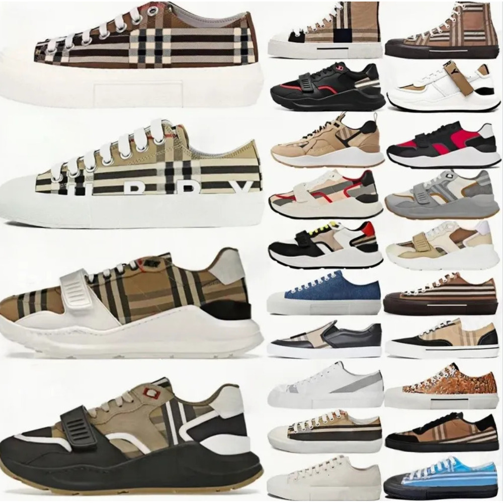 designer sneakers Vintage Ramsey Check shoes trainers Regis Cotton Suede Leather sneaker mens Archive Beige Birch Brown Soft Blue Chalkf