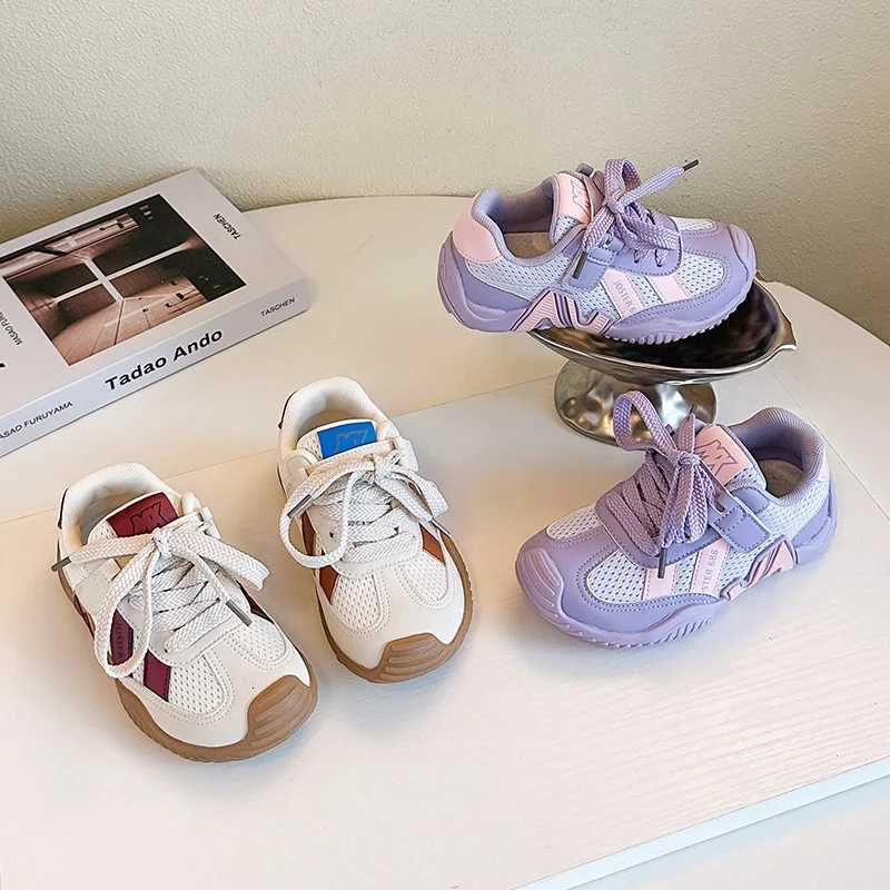 Baskets à lacets décontractées, nouveau Style, adaptées aux garçons et filles, respirantes, légères et confortables pour la marche, SpringT260314