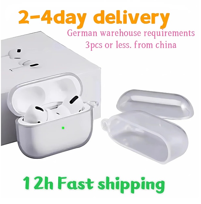 USA Stock for Apple AirPods Pro 2 Airpods pro 3 3rd Earphones Solid Silicone Cute Protective Headphone Cover airpods 4 Wireless Charging Box Shockpr