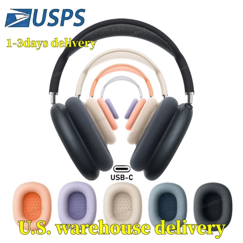 For Airpods MAX 2 airpods pro max 2 3 4 Headband Headphone Accessories Solid Silicone Waterproof Protective case pro Maxs Headphones Case USA Stock