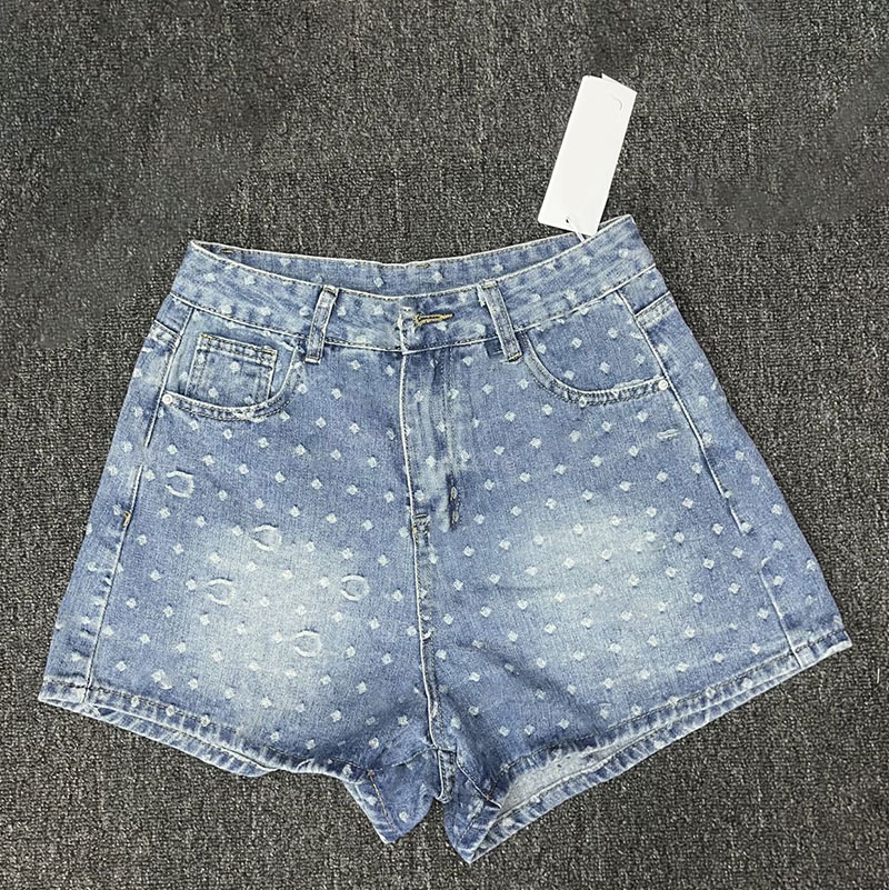 Designer Letter Embroidered Denim Shorts Jeans Luxury Women Blue Sexy Mini Jean Pants Summer Cool Street Style Shorts