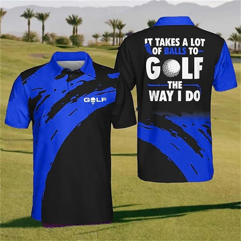 est Golf Mens Polo Shirts Funny 3d Print Streetwear Cool Short Sleeve Laper Shorts Tops Wholesale Tshirt 260227