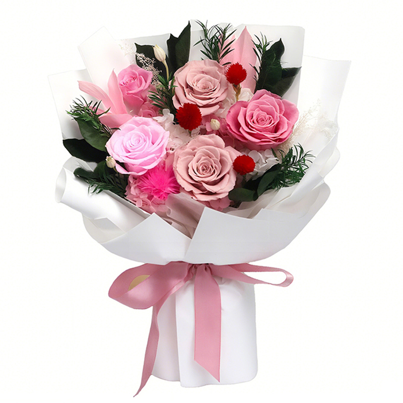 Preserved Rose Bouquet with Gift Box Gifts for Birthday Women Mom Wife Grandma Her Mothers Day Anniversary Valentines Day Christmas Real Forever-image-1097659847