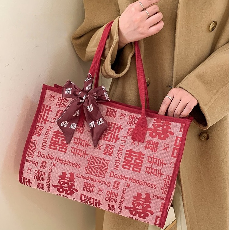 Sac à provisions de styliste de luxe de Style chinois, fourre-tout brodé, sac à main, sac de fête, utilisation pour mariage, nouvelle collection