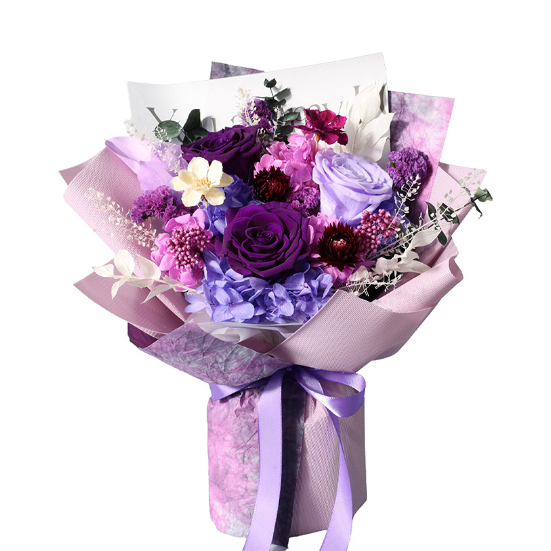 Preserved Rose Bouquet with Gift Box Gifts for Birthday Women Mom Wife Grandma Her Mothers Day Anniversary Valentines Day Christmas Real Forever-image-1097660333