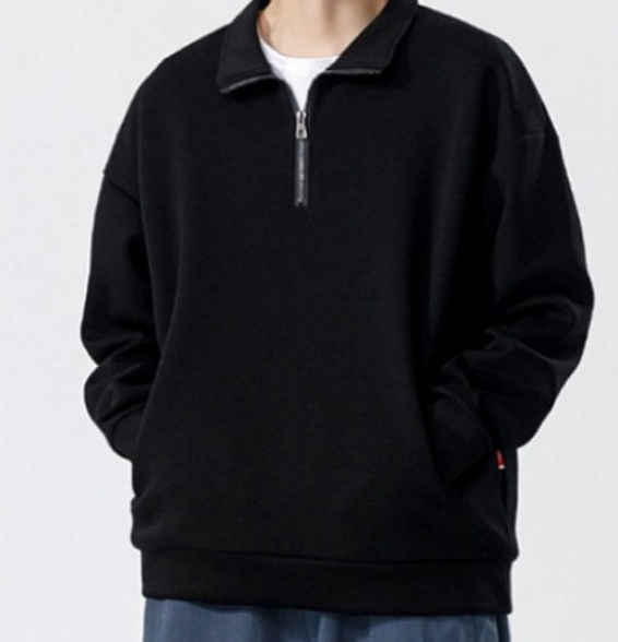 a15 sweat à col roulé pour hommes automne épaissi ample tendance