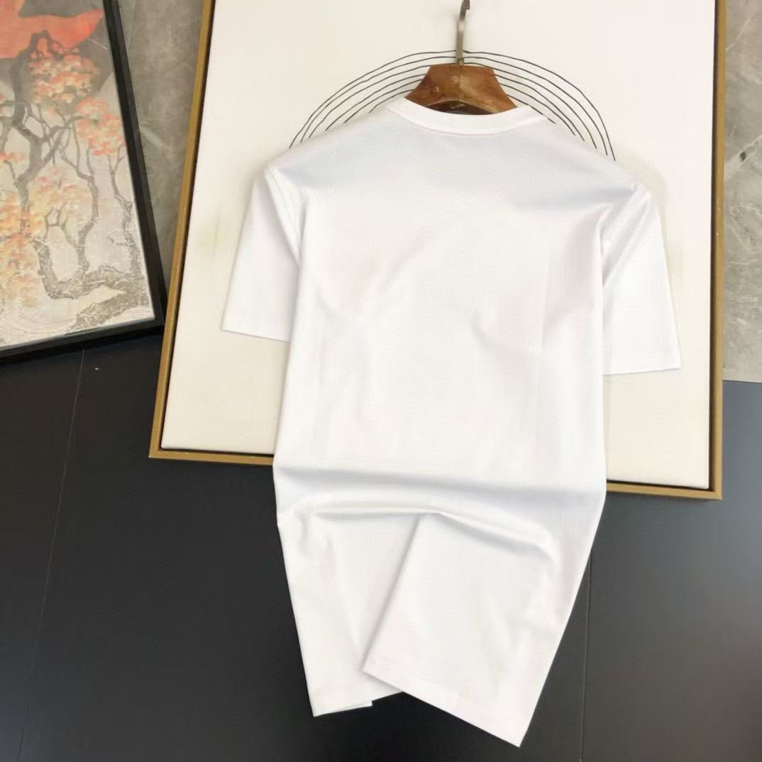 Hermrse Men's T Shirt Tees Polos Designer Shirts Casual MMS Shirts Embroidered With Monogram Hermrse Short Sleeve Top Luxury Womens Hip Hop Clo