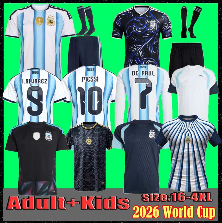ArgentinaS 3 Star soccer Jerseys 25 26 Fans Player MARADONA DI MARIA J. ALVAREZ FC Men Kids football shirt MESSIS Jersey DE PAUL Garnacho 2026 lo-image-757427937