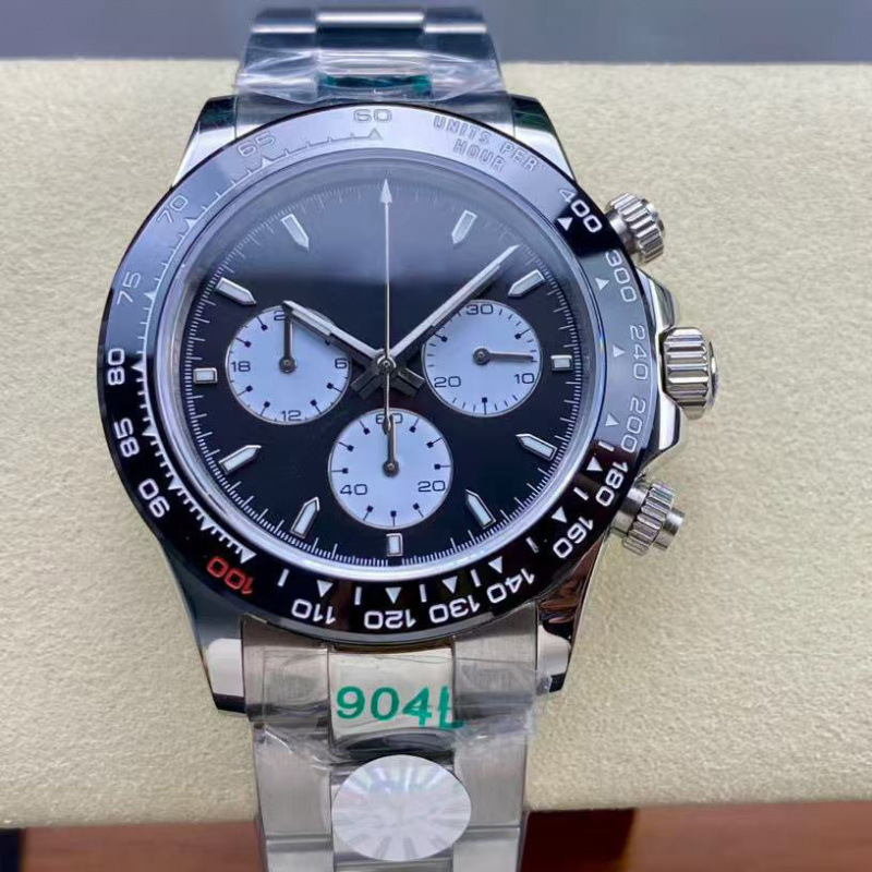Vente chaude mode classique D a y to n a série multifonctionnel diamant incrusté chronographe entièrement automatique mécanique montre pour homme
