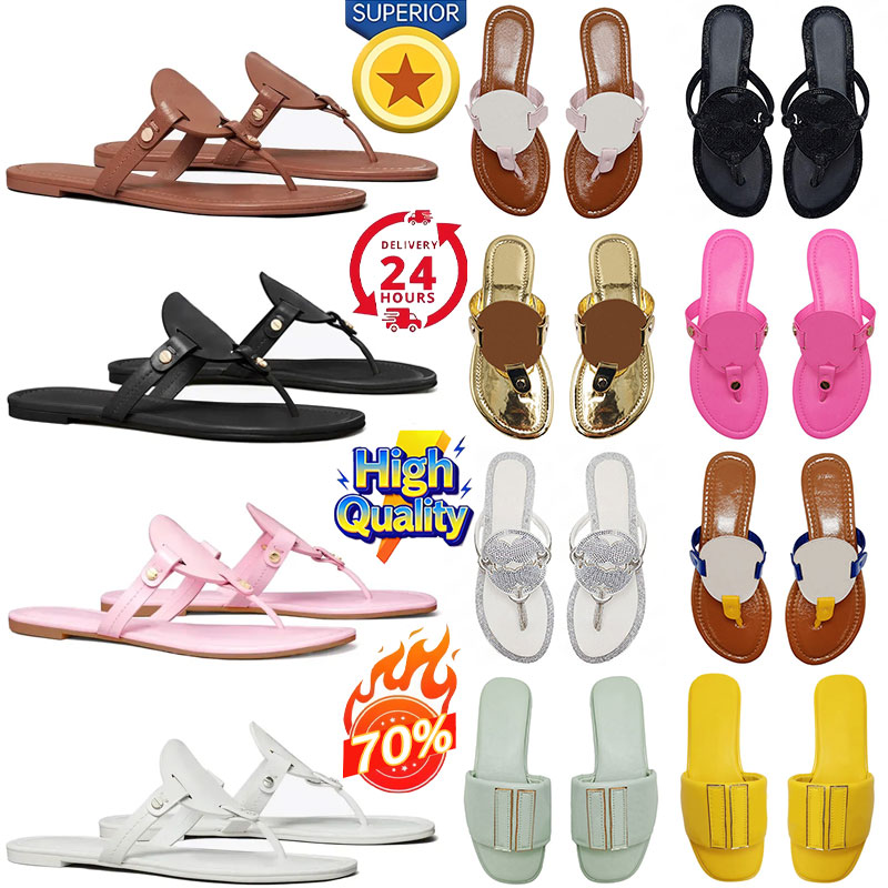 With Box Designer slippers sandles women slides slippers luxury flat flip flops sliders slide sandals slippers women summer outdoor shoes big size 3