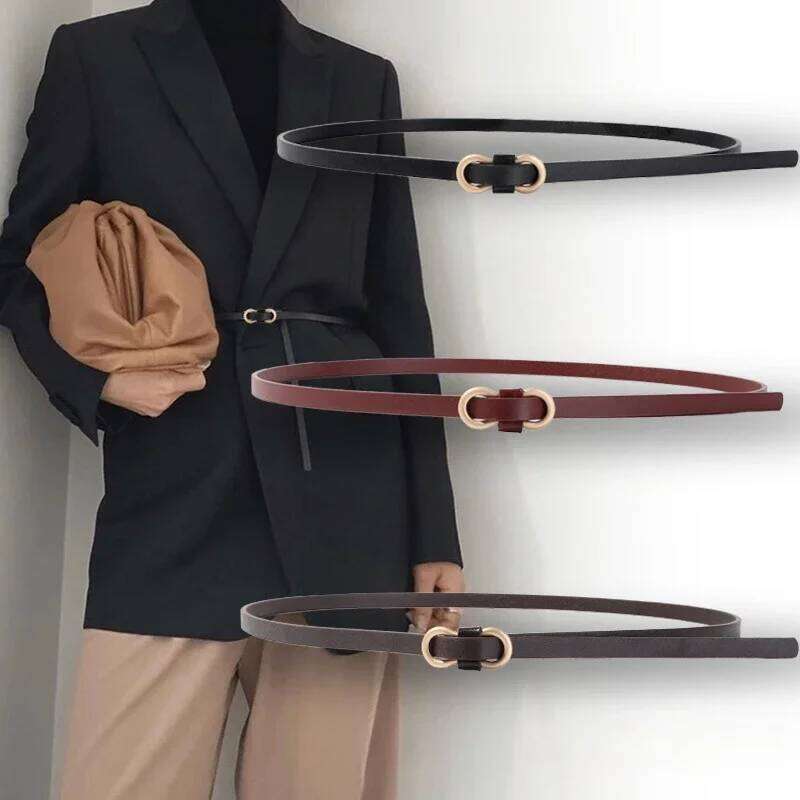 108Cm Fashion Women's Slim Waist Belt PU Leather Suit With Skirt Shirt Summer Belts For Women Accessories