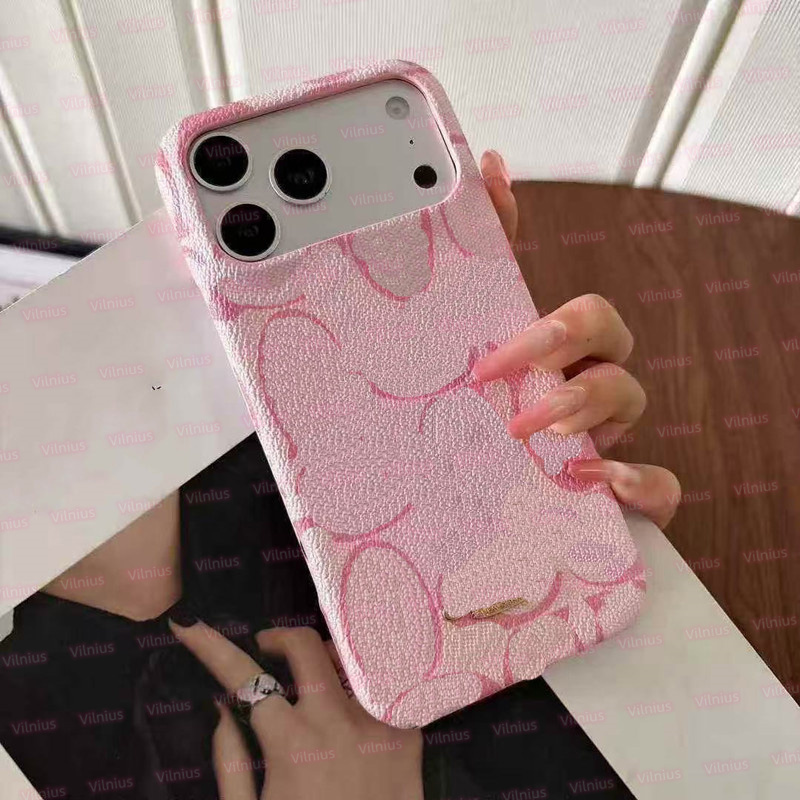 Designer iPhone Case Leather for iPhone 17 Pro Max 17 Air 16 Pro 15 Plus 14 13 12 Pro Co ch iPhone Case Excellent Grip Shockproof Phone Wallet Co-image-1097699312