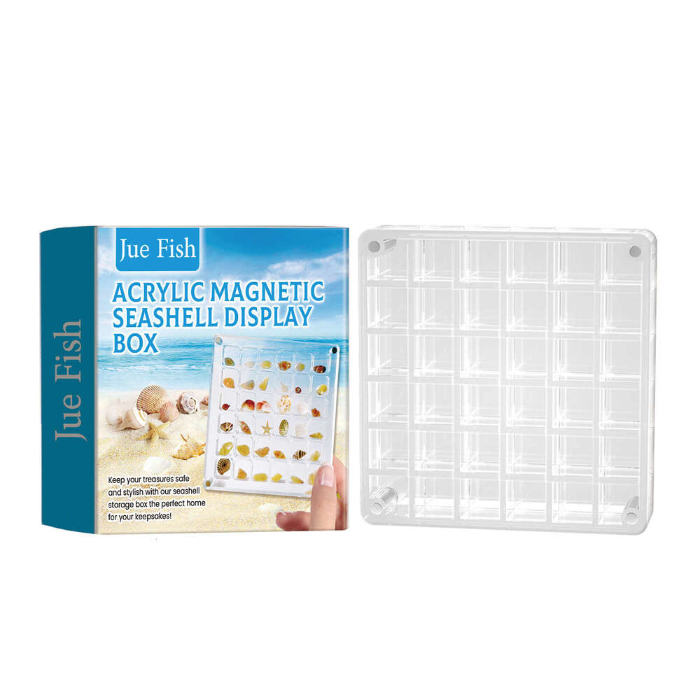 Jue Fish Acrylic Magnetic Display Storage Decoration Shell Multi-functional Transparent Box S260313-image-1097712848