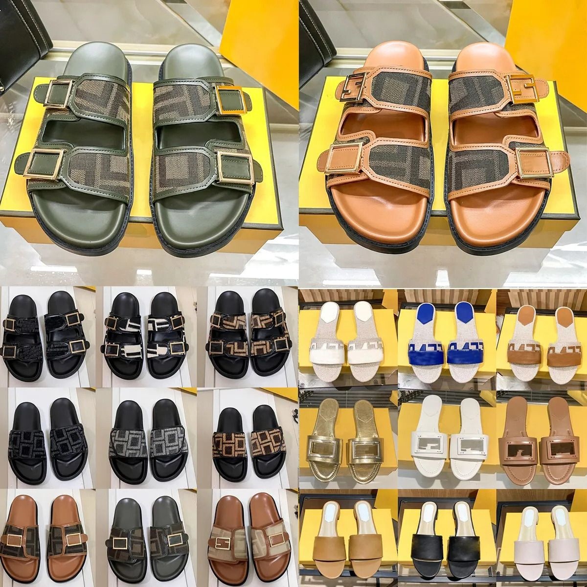 Free Shipping Luxury Sandals Designer Women Mens Letter Metal Buckle Slippers for Women Summer Casual Vintage Versatile Canvas Thick Bottom Shoes