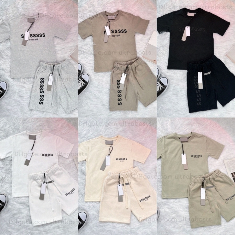 Baby kids clothes sets boys casual tracksuits designer kid girls toddlers t-shirts shorts infants pullover childrens pants black tshirts Balck Wh-image-1097758905