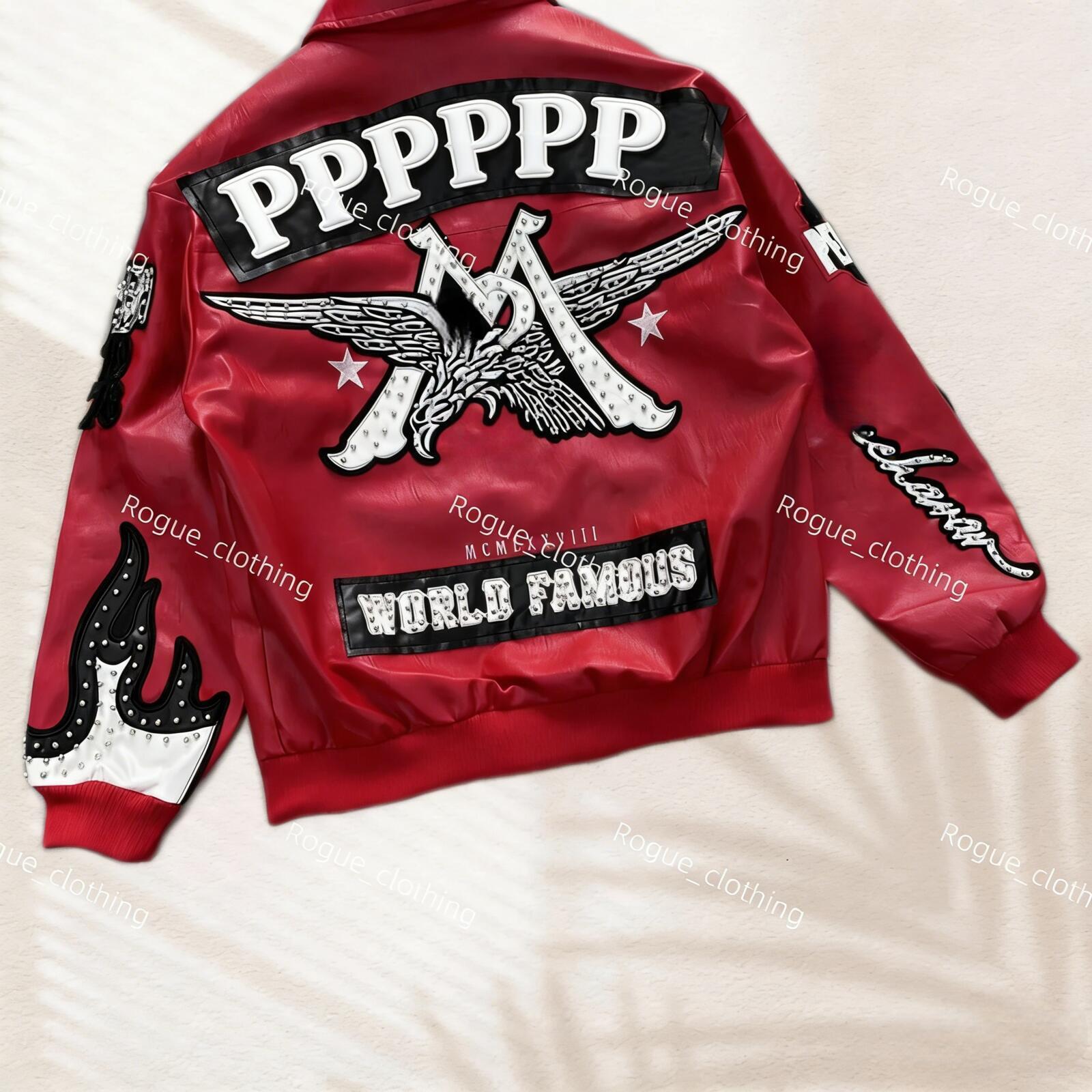 Windbreaker Leather Jacket men Diamond Encrusted Eagle Leather Jacket Wide Sheep Leather Windbreak Bomber Jackets 1978 Mens Jacket Limited Edition 1