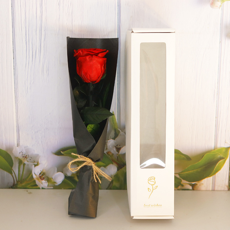 Preserved Rose with Stem Eternal Forever Flower Mothers Day Gifts for Mom Wife Girlfriend Sister Grandma Valentine Anniversary Thanksgiving Birth-image-1097724693
