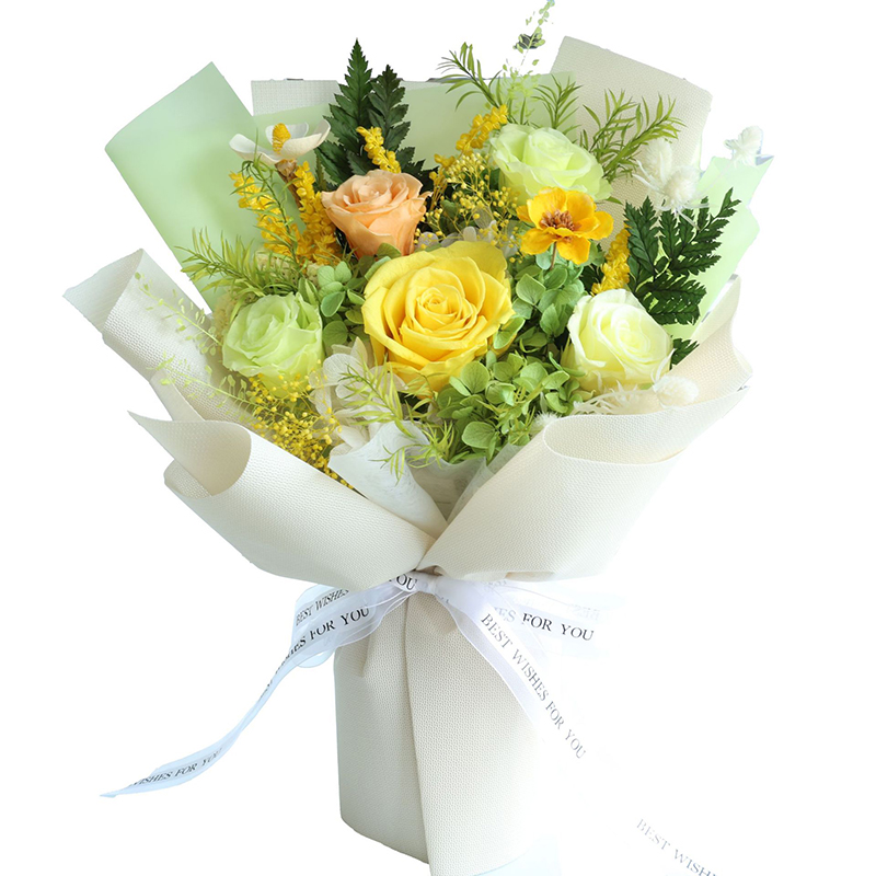Preserved Rose Bouquet with Gift Box Gifts for Birthday Women Mom Wife Grandma Her Mothers Day Anniversary Valentines Day Christmas Natural Real-image-1097696653