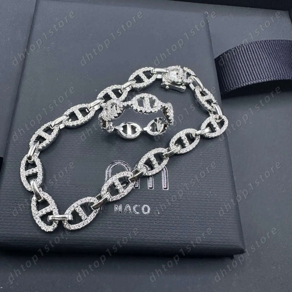 apmmonaco Charm apmmonaco Bracelets designer apmmonaco ring Same Style As Yang Zi Bpm Mococo Full Diamond Pig Nose Bracelet Necklace Highend Jewelry