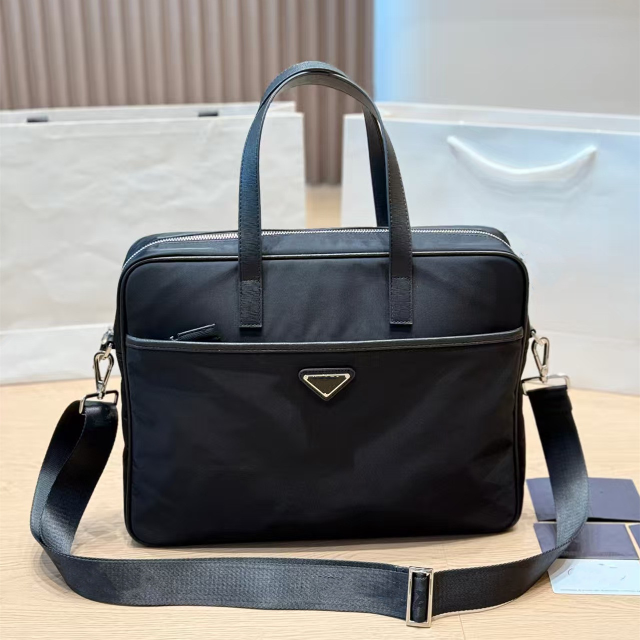 Quality Designer bag 784Business Bags Classic Mens briefcase Bags Luxurys handbag Fashion Crossbody bag wallets tote bag women branded Laptop bag Br