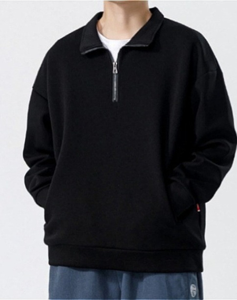 a23 sweat-shirt à col roulé pour hommes automne épaissi ample tendance