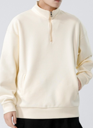 a24 Turtleneck Sweatshirt for Men Autumn and Winter Thickened Loose Trendy Solid