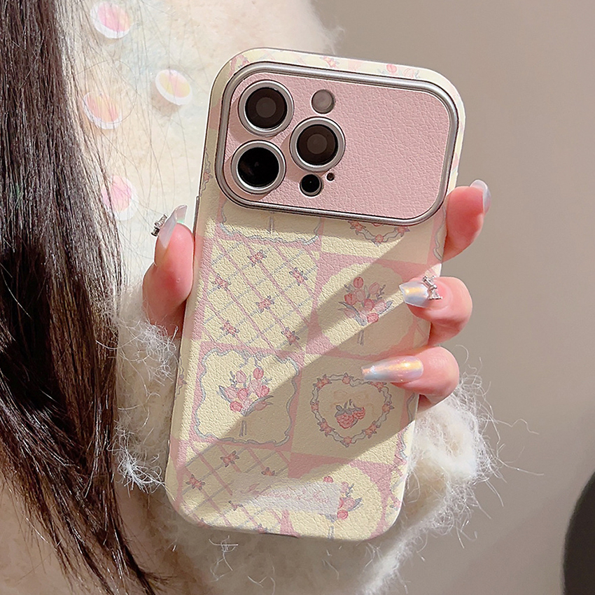 Crushed Plaid Phone Case For Iphone 16 15 14 13 Pro 12 11 Max Plus 16Pro Full Wrap 16Promax Phone Case 14Promax Leather 15Promax 15Pro Cover Hard