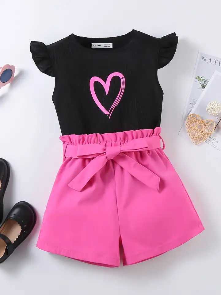 Summer Girls Fashion Love Print SetT260316-image-1097848973