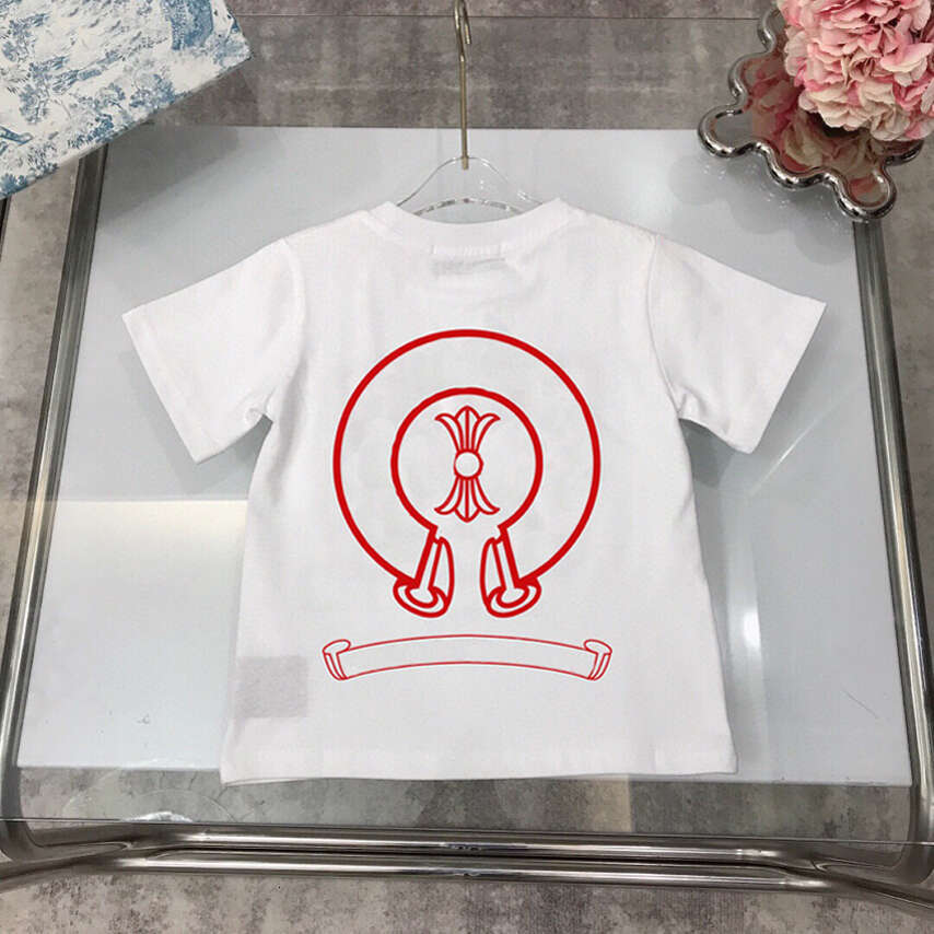 Summer Luxury Kid T Shirt Kids Designer T-shirt Baby Shirt Girl Boy Chrome Print Tee Fashion Sports Tops Children T-shirts Tee Clothes Clothing ch s