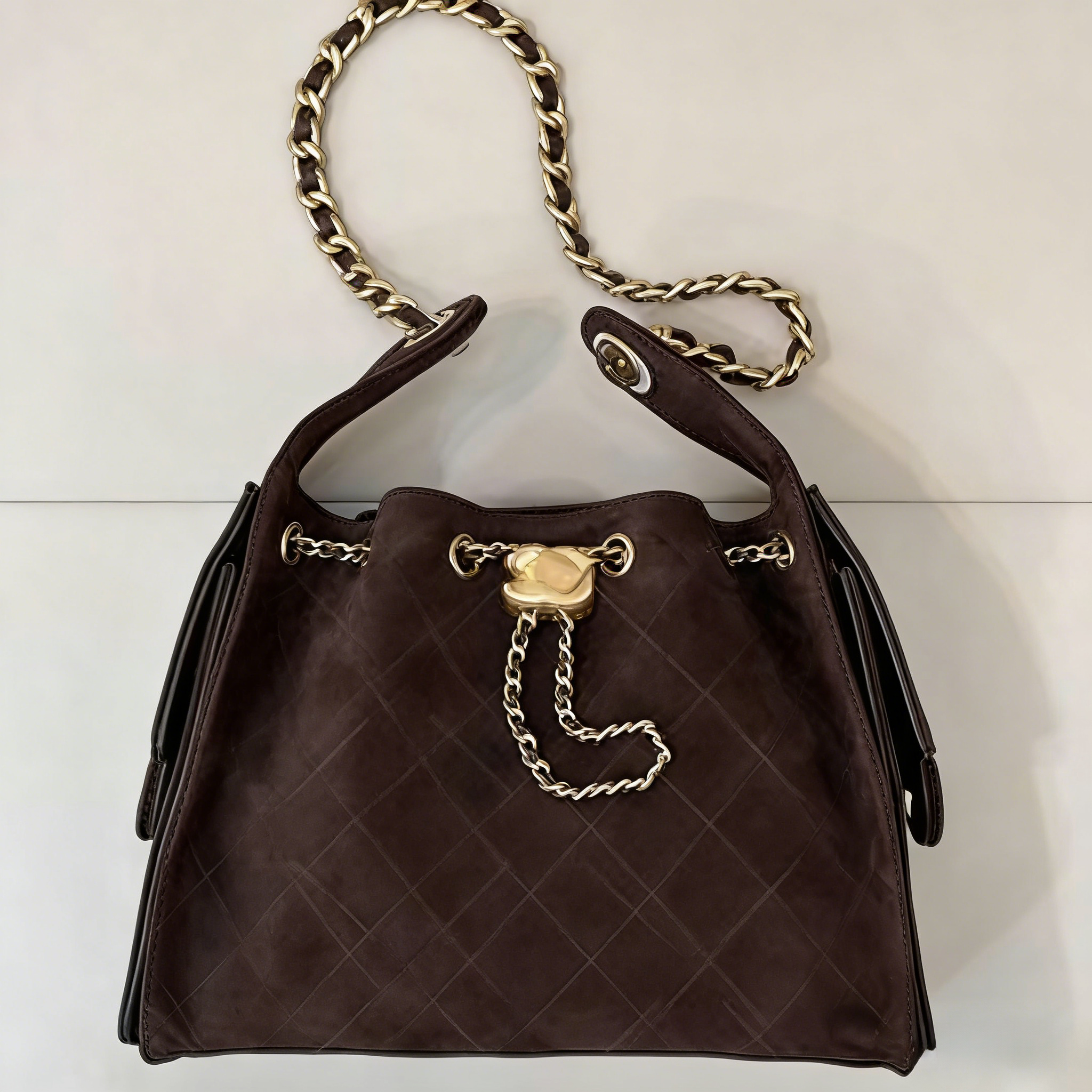 25bag Chain brown Suede high Designer 25c hobo hip hop bag Bucket Bags for Women Leather with fur texture Bag Luxury Handbags Large capacity tote Sh