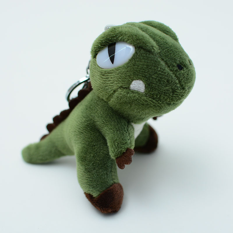 Cute Dinosaur Plush Keychain - Tyrannosaurus Rex Stuffed Animal Bag Charm Gift-image-1097885341
