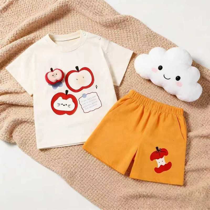 Kids Clothes Baby Boy Girl T-Shirt Shorts 2PCS Summer Clothing Cotton Cartoon Casual Boys Tracksuit Children Baby Clothes SetT260316-image-1097845335