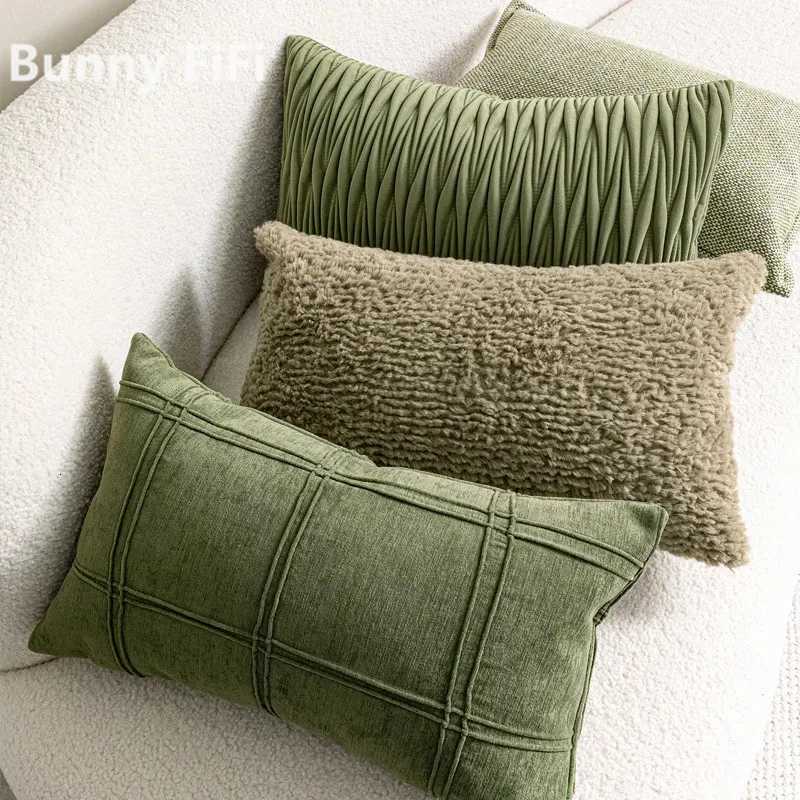 pillowcase Nordic Green Light Luxury Cover Decorative Modern Minimsm Cases Home Living Room Sofa Bedhead Cushion Covers C260314-image-1097935089