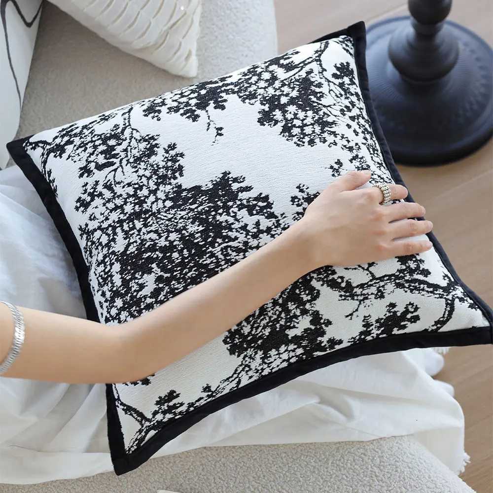 pillowcase Black Decorative Cushion Cover Soft Square case Living Room Decoration Ins Nordic Style Sofa Throw Cover Hogar C260314-image-1097935985