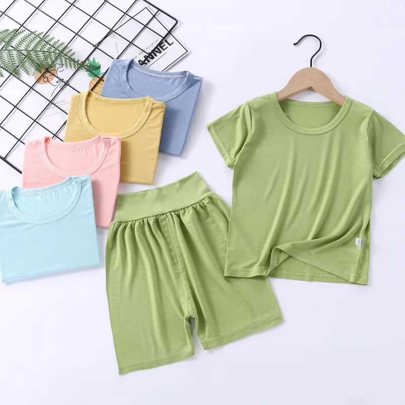 Spring Summer Baby Girls Clothes Pajamas Sets Kids Boy Modal Homewear Modal Nightwear Childrens Indoor Clothing Pijamas SuitT260316-image-1097850649