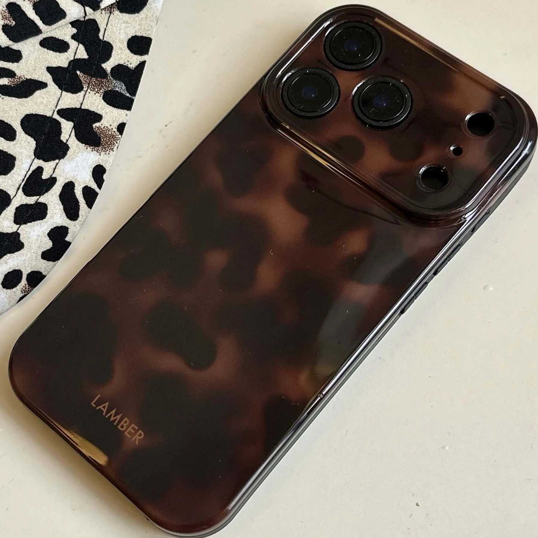 Amber back cover for iphone 16 17 pro max 13 14 15 promax ins lamber shockproof phone case conque fundas H260317-image-1097934519