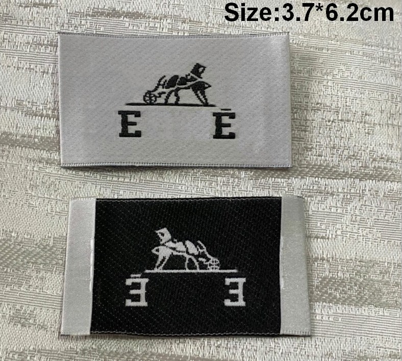 1 Lots = 10PCS New H Horse Style Fashionable High-Grade Neck Label Handmade Tags Overcoat Coat Jacket Labels Shirt Sweater Tag Mark Free shipping
