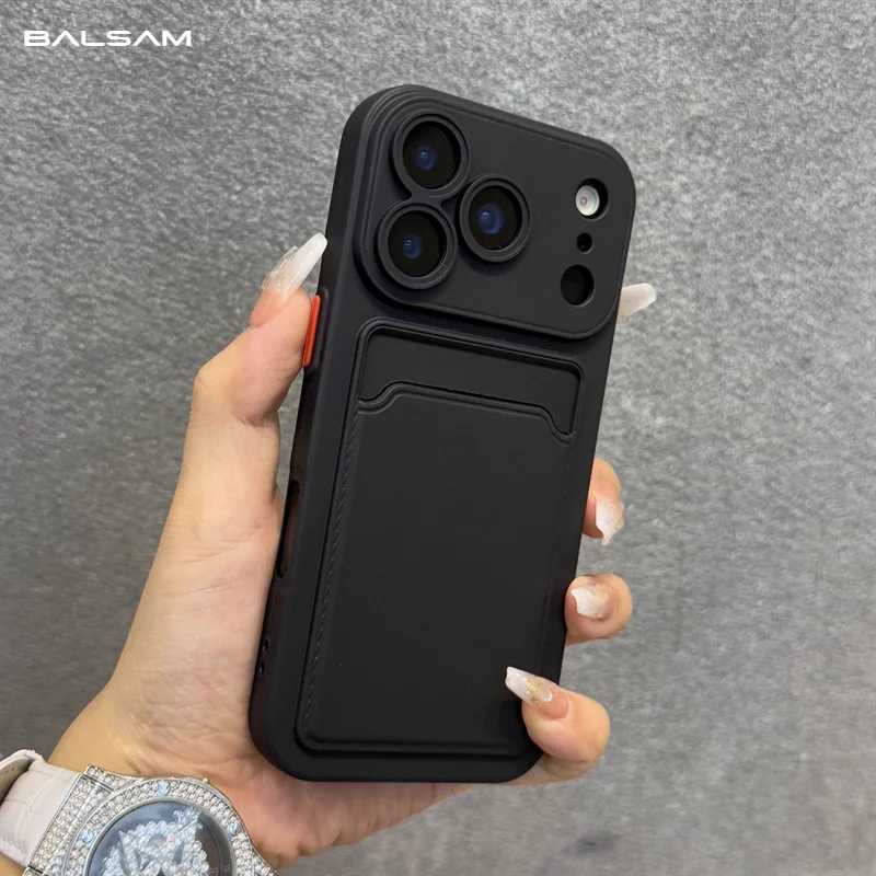 Luxury Soft Silicone Wallet Case For iPhone 17 Air 16E 15 14 Plus 13 12 Mini 11 Pro Max XR XS Shockproof Card Holder Slot Cover H260317-image-1097934719