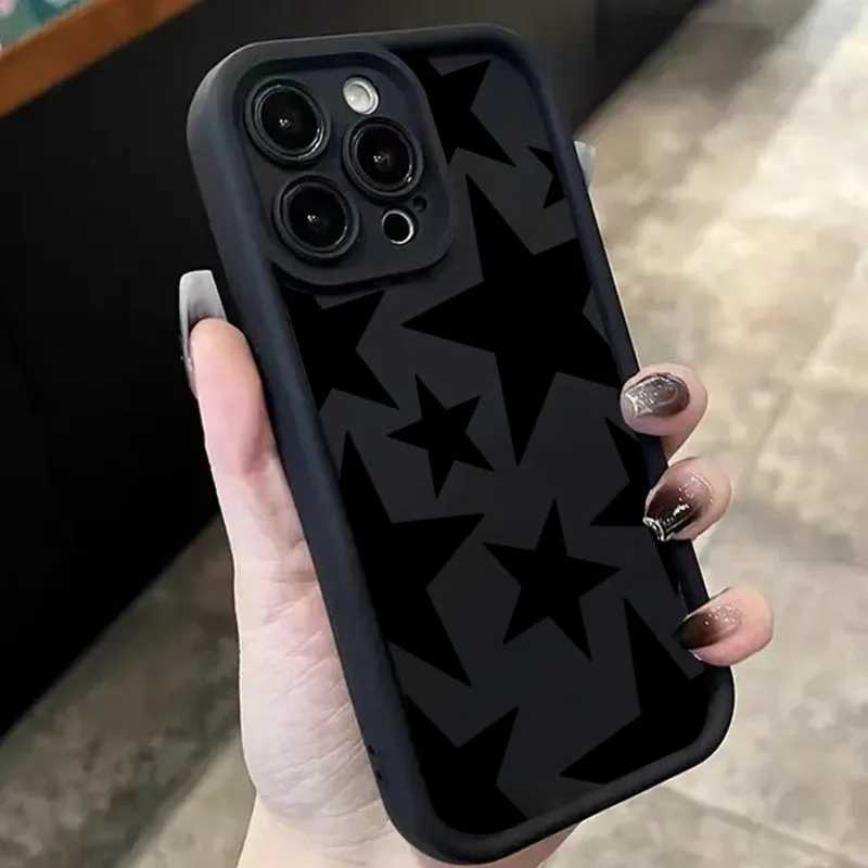Black Star Design Phone Case For iPhone 17 Pro Max Cases iPhone 16E 16 15 14 13 12 11 XS X XR 7 8 Plus 17 Air Soft Bumper Cover H260317-image-1097934545