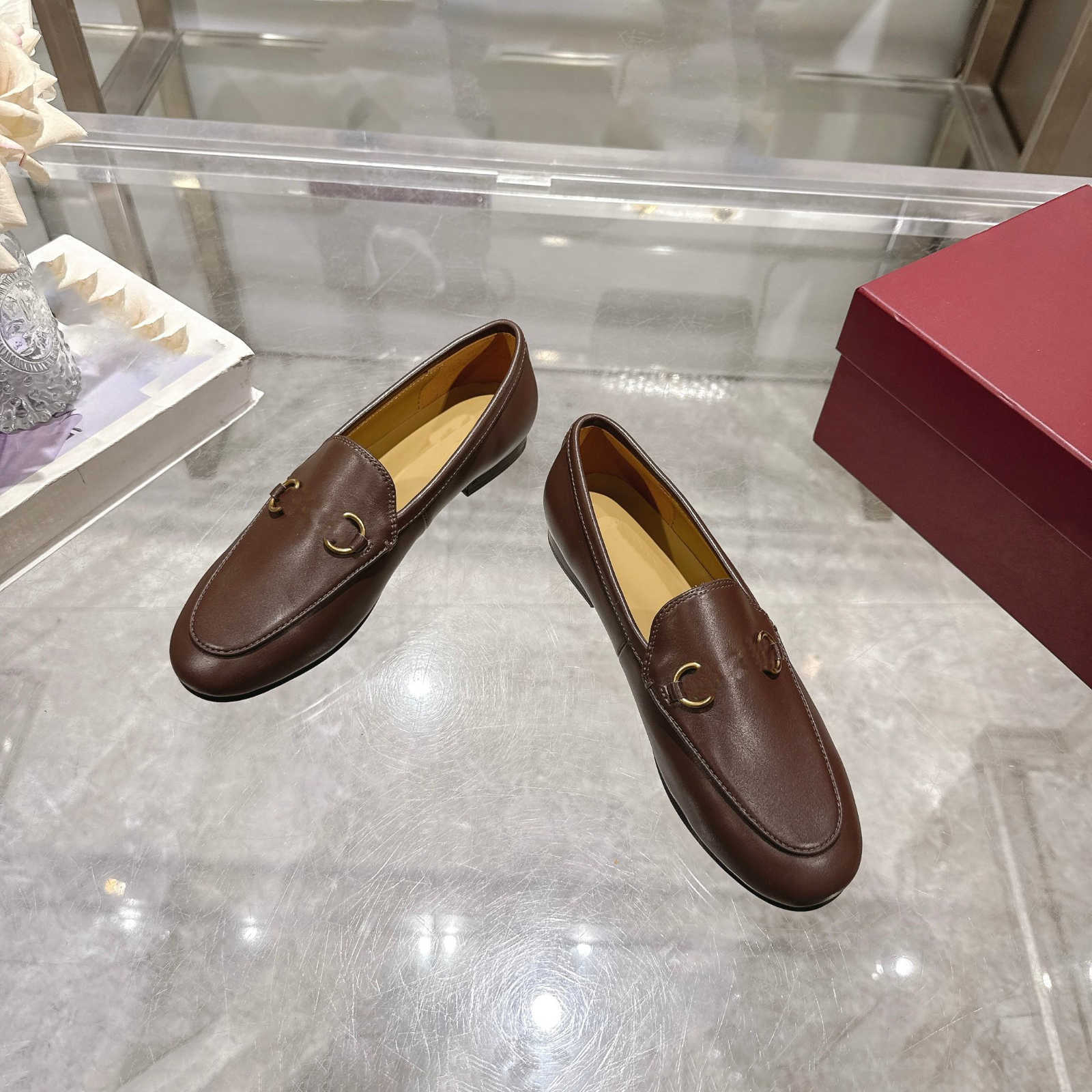 Luxurious Men's Double Monk Strap Loafers Shoes Genuine Leather Brown black Men's Casual Designer Dress Shoes Slip On Wedding Men Shoe-image-912631813