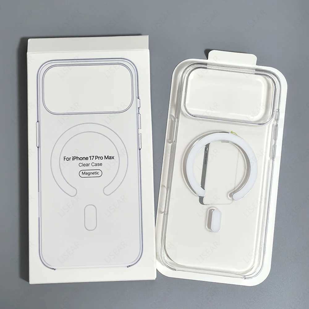 Original For MagSafe Clear Phone Case For iPhone 17 Pro Max / 17 Air For Magnetic Wireless Charging With Touch Camera Button H260317-image-1097934797