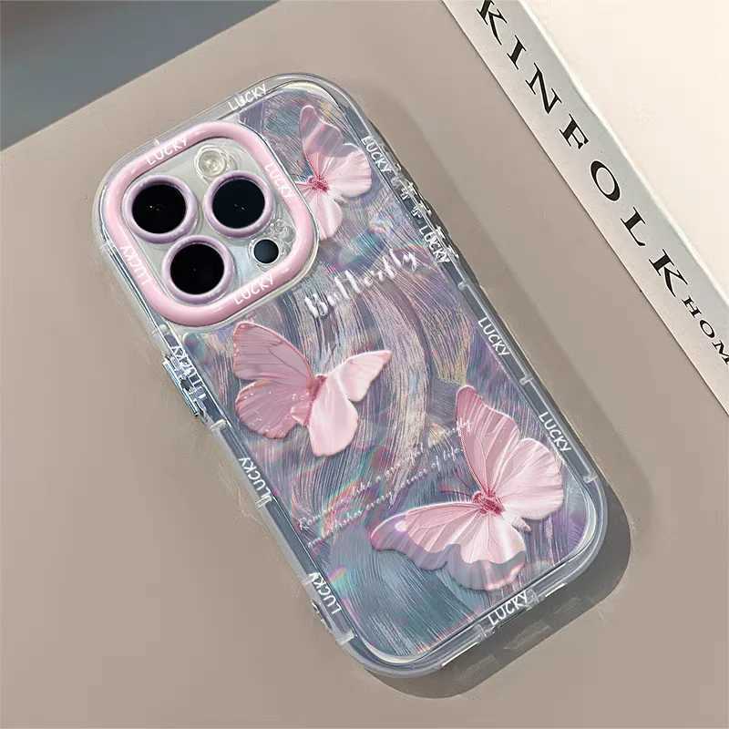 Butterfly Phone Case For iPhone 13 Funda iPhone 11 16 Pro Max XR 14 12 7 8 Plus SE 16promax 16pro Silicone Soft Cover Carcasas H260317-image-1097934774