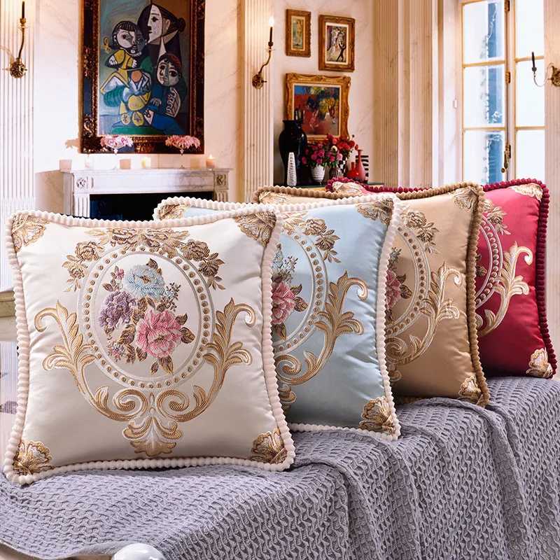 pillowcase 48x48cm American Europe Cushion Cover case Back Home Sofa Case Decorative Car Cushion Covers Throw Case C260314-image-1097935916
