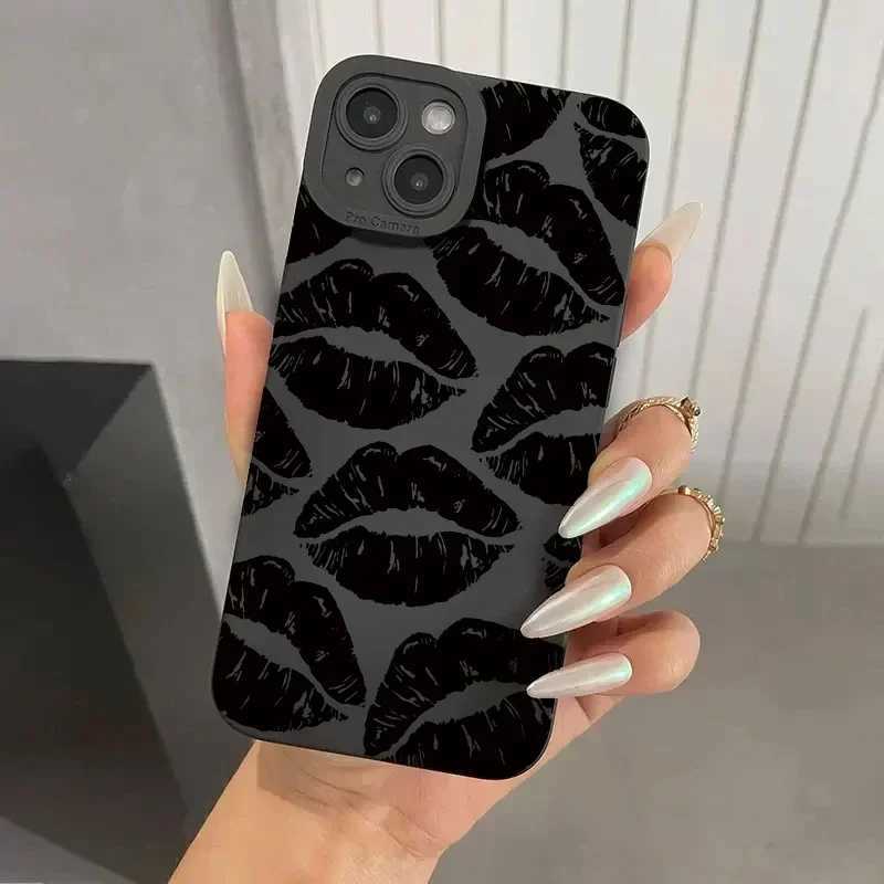 Lip Printed Phone Case For iPhone 15 Pro Max Cases iPhone 11 12 13 14 Pro XS Max XR X 7 8 Plus Soft Shockproof Bumper Back Cover H260317-image-1097934653