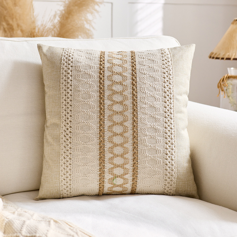 Rural BNB decorative upholstered cushions, living room pillows, sofa throw pillows, pillowcases, cotton and linen style.CU5K01-image-1104659128