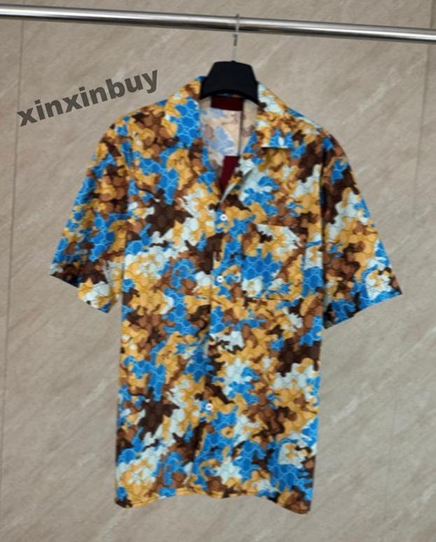 xinxinbuy Men designer Tee t shirt 2026 Double letters jacquard olive green short sleeve women white yellow blue black green M-2XL